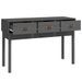 Table console Gris 114x40x75 cm Bois massif de pin - Photo n°4