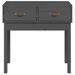 Table console Gris 76,5x40x75 cm Bois massif de pin - Photo n°3