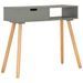 Table console Gris 80x30x72 cm Pin massif - Photo n°1