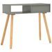Table console Gris 80x30x72 cm Pin massif - Photo n°4