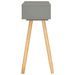 Table console Gris 80x30x72 cm Pin massif - Photo n°5