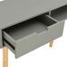 Table console Gris 80x30x72 cm Pin massif - Photo n°7