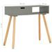 Table console Gris 80x30x72 cm Pin massif - Photo n°8