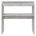 Table console Gris béton 80x30x80 cm - Photo n°4