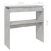 Table console Gris béton 80x30x80 cm - Photo n°6