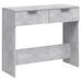 Table console Gris béton 90x36x75 cm Bois d'ingénierie - Photo n°2