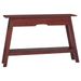 Table console marron 110x30x75 cm bois massif d'acajou - Photo n°1