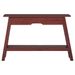 Table console marron 110x30x75 cm bois massif d'acajou - Photo n°2