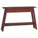 Table console marron 110x30x75 cm bois massif d'acajou - Photo n°4