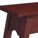 Table console marron 110x30x75 cm bois massif d'acajou - Photo n°7