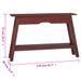 Table console marron 110x30x75 cm bois massif d'acajou - Photo n°9
