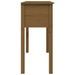 Table console Marron miel 100x35x75 cm Bois massif de pin - Photo n°8