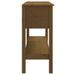 Table console Marron miel 100x35x75 cm Bois massif de pin - Photo n°8