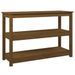 Table console Marron miel 110x40x74 cm Bois massif de pin - Photo n°2