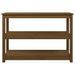 Table console Marron miel 110x40x74 cm Bois massif de pin - Photo n°5