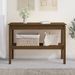 Table console Marron miel 110x40x75 cm Bois de pin solide - Photo n°1