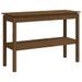 Table console Marron miel 110x40x75 cm Bois de pin solide - Photo n°2