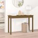 Table console Marron miel 110x40x75 cm Bois massif de pin - Photo n°1