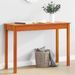 Table console marron miel 110x40x75 cm bois massif de pin - Photo n°1