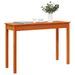 Table console marron miel 110x40x75 cm bois massif de pin - Photo n°4