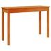 Table console marron miel 110x40x75 cm bois massif de pin - Photo n°7