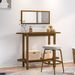 Table console Marron miel 110x40x80 cm Bois massif de pin - Photo n°2