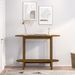 Table console Marron miel 110x40x80 cm Bois massif de pin - Photo n°3