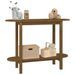 Table console Marron miel 110x40x80 cm Bois massif de pin - Photo n°4