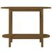 Table console Marron miel 110x40x80 cm Bois massif de pin - Photo n°5