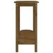 Table console Marron miel 110x40x80 cm Bois massif de pin - Photo n°6