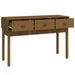 Table console Marron miel 114x40x75 cm Bois massif de pin - Photo n°4