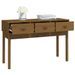 Table console Marron miel 114x40x75 cm Bois massif de pin - Photo n°7