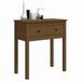 Table console Marron miel 70x35x75 cm Bois massif de pin - Photo n°4