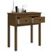 Table console Marron miel 70x35x75 cm Bois massif de pin - Photo n°5