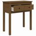 Table console Marron miel 70x35x75 cm Bois massif de pin - Photo n°7