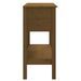 Table console Marron miel 75x35x75 cm Bois massif de pin - Photo n°8