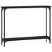 Table console noir 100x22,5x75 cm bois d'ingénierie - Photo n°6