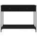 Table console noir 100x34,5x75 cm bois d'ingénierie - Photo n°6