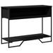 Table console noir 100x35x74,5 cm bois d'ingénierie - Photo n°2