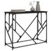 Table console noir 100x40x80 cm bois d'ingénierie - Photo n°3