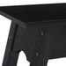 Table console noir 110x30x75 cm bois massif d'acajou - Photo n°7