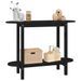 Table console Noir 110x40x80 cm Bois massif de pin - Photo n°4