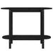 Table console Noir 110x40x80 cm Bois massif de pin - Photo n°5