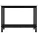 Table console Noir 110x40x80 cm Bois massif de pin - Photo n°3