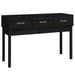 Table console Noir 114x40x75 cm Bois massif de pin - Photo n°2