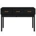 Table console Noir 114x40x75 cm Bois massif de pin - Photo n°3