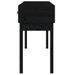 Table console Noir 114x40x75 cm Bois massif de pin - Photo n°5