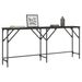 Table console noir 180x29x75 cm bois d'ingénierie - Photo n°1
