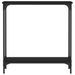 Table console noir 75x22,5x75 cm bois d'ingénierie - Photo n°4