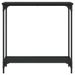 Table console noir 75x30,5x75 cm bois d'ingénierie - Photo n°4